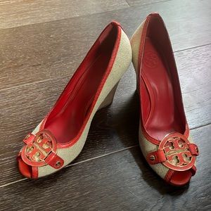 Brand New!! Tory Burch Wedge Shoes!! NEVER been worn!!